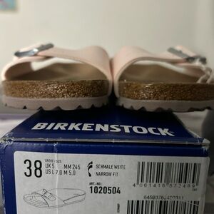 Birkenstock MADRID Sandals in Soft Rose (LIGHT PINK) US Size 7-7.5 BRAND NEW BOX
